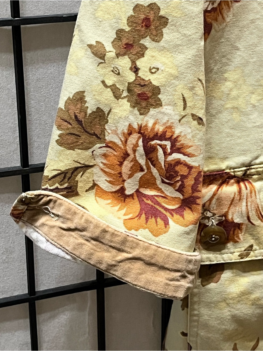 VINTAGE COLDWATER CREEK Cream Floral Cotton BARN Jacket WOMEN SIZE 1X - Picture 7 of 9